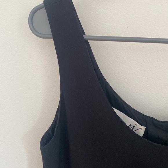 Black silk couture Scaasi dress size 6 - Picture 3 of 6